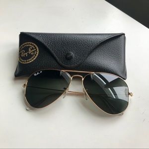 RayBan Polarized Aviator Sunglasses